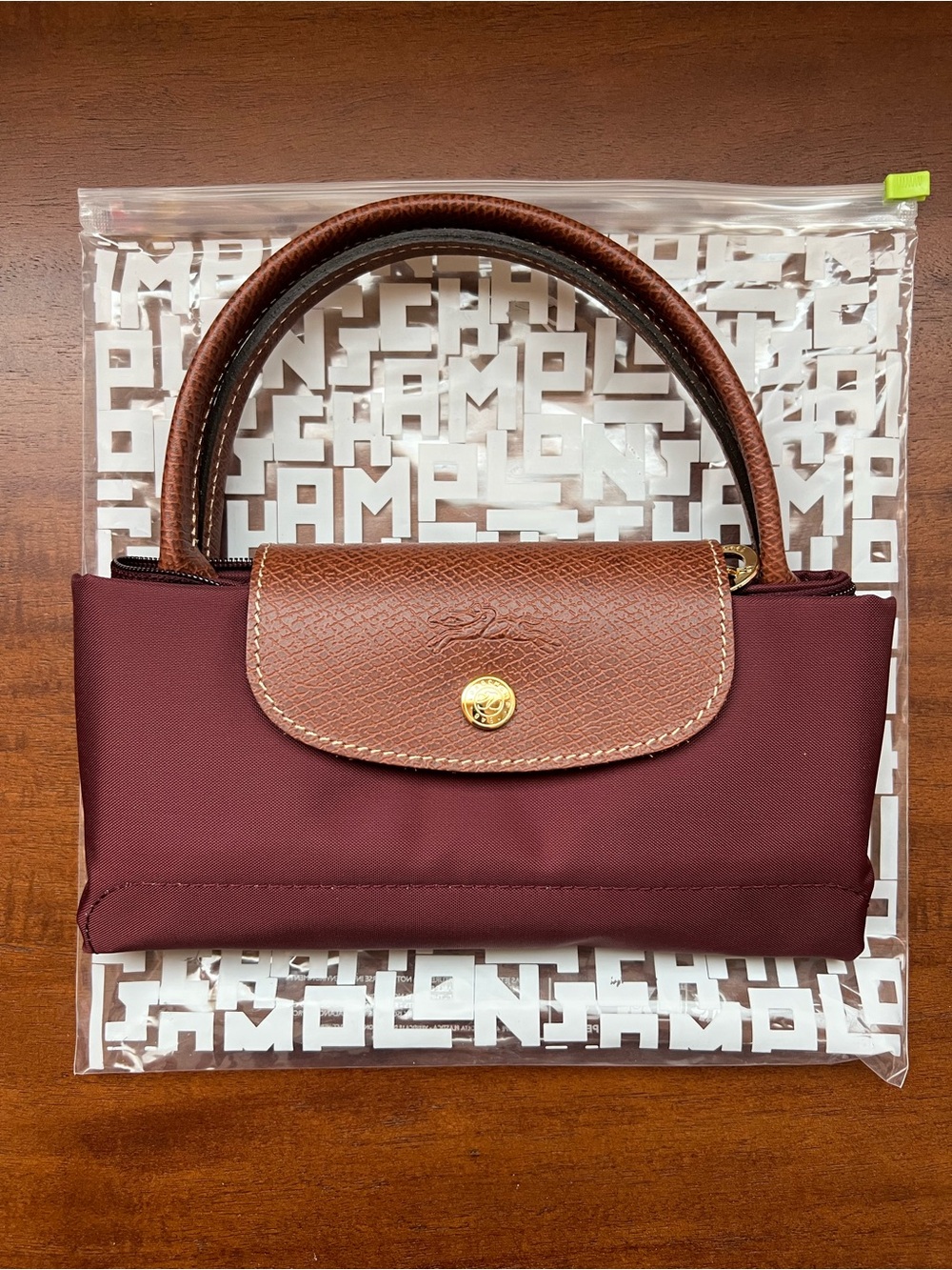 Longchamp Le Pliage Original Small Handbag Burgundy - Picture 6 of 6